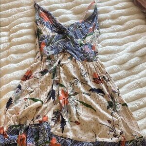 Angie Blue and White Spaghetti Strap Sundress